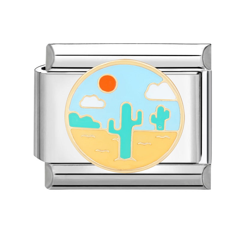 Pulsera de encanto italiano al por mayor de 9 mm Diy Suplicamiento Lindo pulsador creativo de acero Titanio Compuesta de acero Pulsera