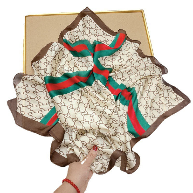 Wholesale Hangzhou Silk Spring Autumn f Women' s Shawl f 70cm Square f Gift Silk