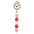 Wholesale  Cartoon Valentine's Day Wooden Beads Pendant  Keychain