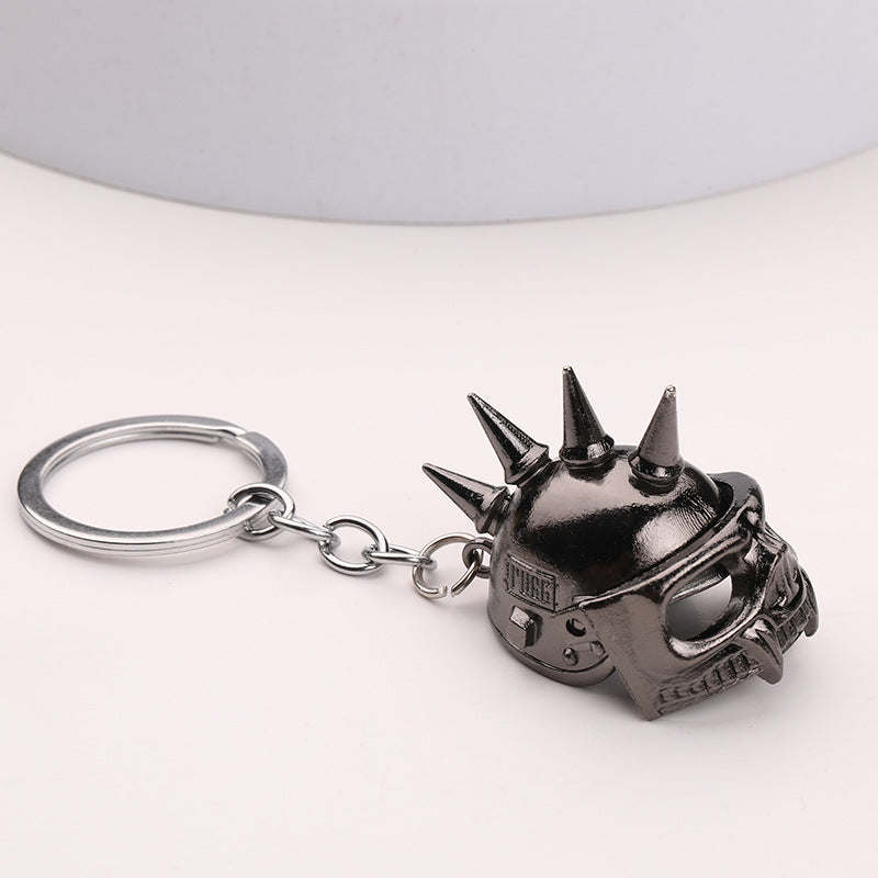 Wholesale Creative Skull Helmet Keychain