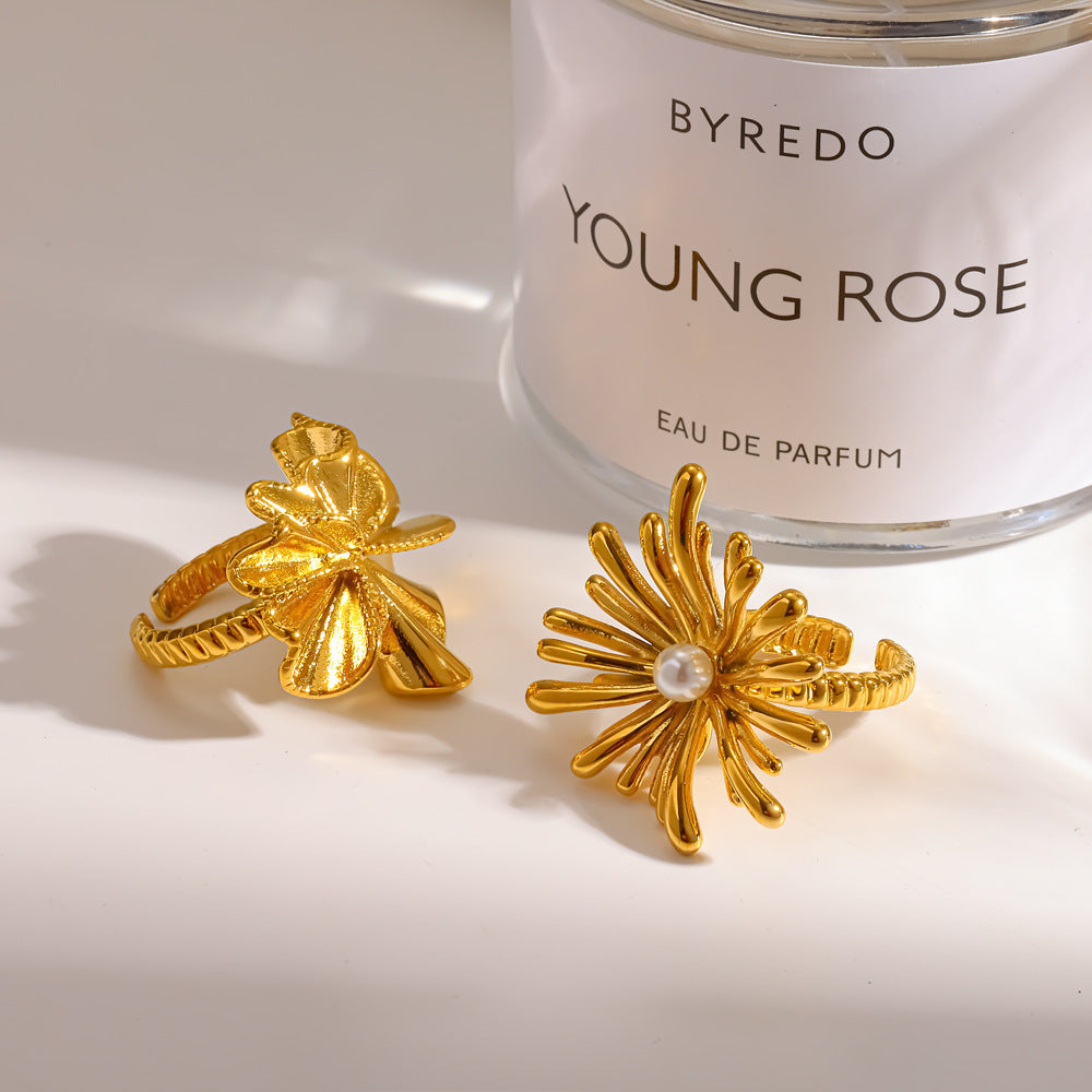 Wholesale Stainless steel ring niche and high-end sense fireworks