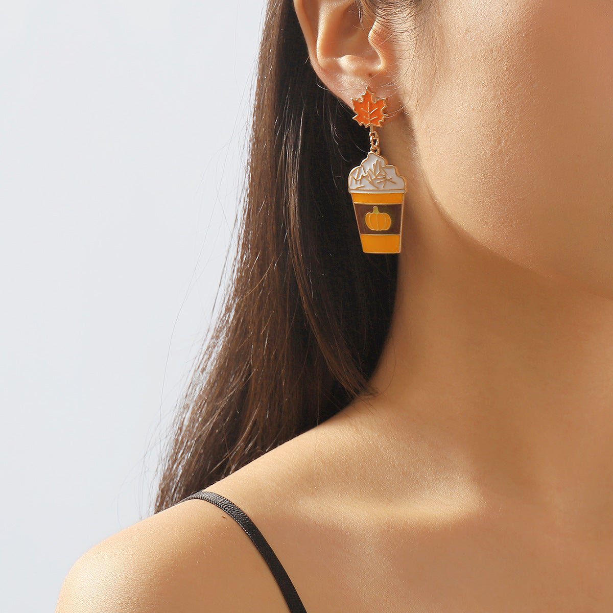 Wholesale  personalized funny cartoon earrings Halloween  letter skull earrings