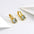 Wholesale Copper Square Zircon Earrings