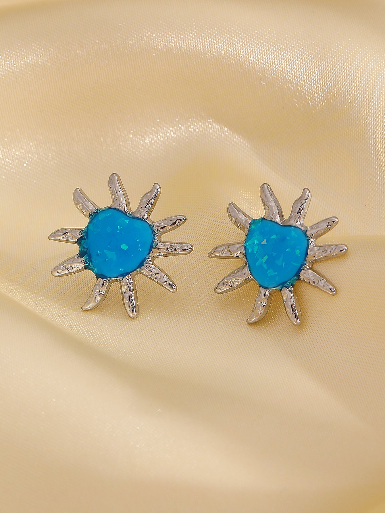 Wholesale starfish blue sea turtle earrings