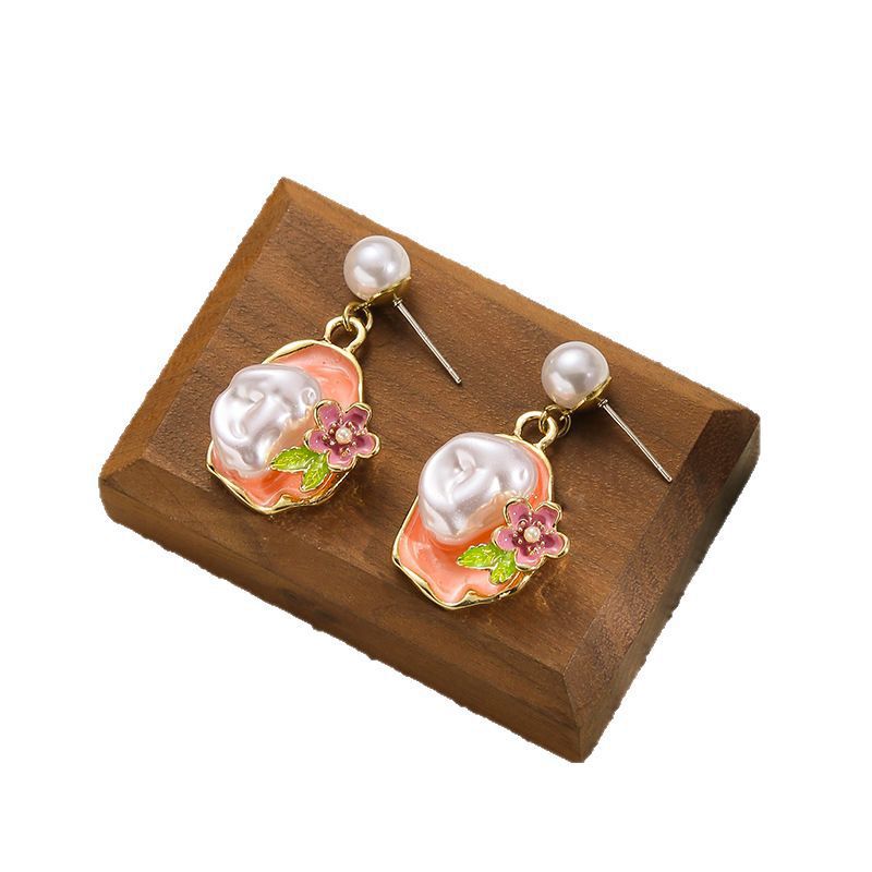 Wholesale Oil Painting Earrings Colorful Earrings