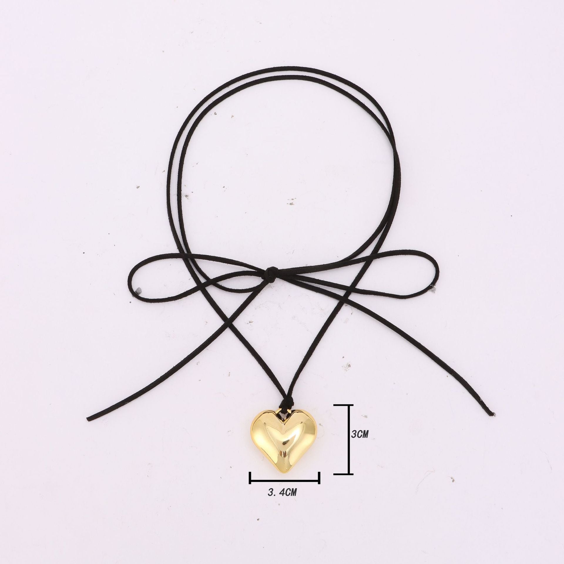 Wholesale Love Shaped Pendant Necklace Acrylic Clavicle Chain Choker Necklace ACC-NE-Yunh002