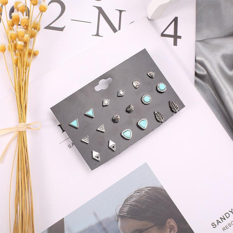 Wholesale Alloy 9 pairs/ set earrings set