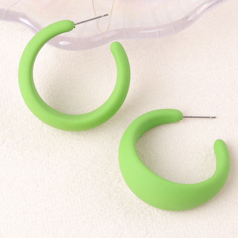 Wholesale  Colorful Candy Color Exaggerated Earrings