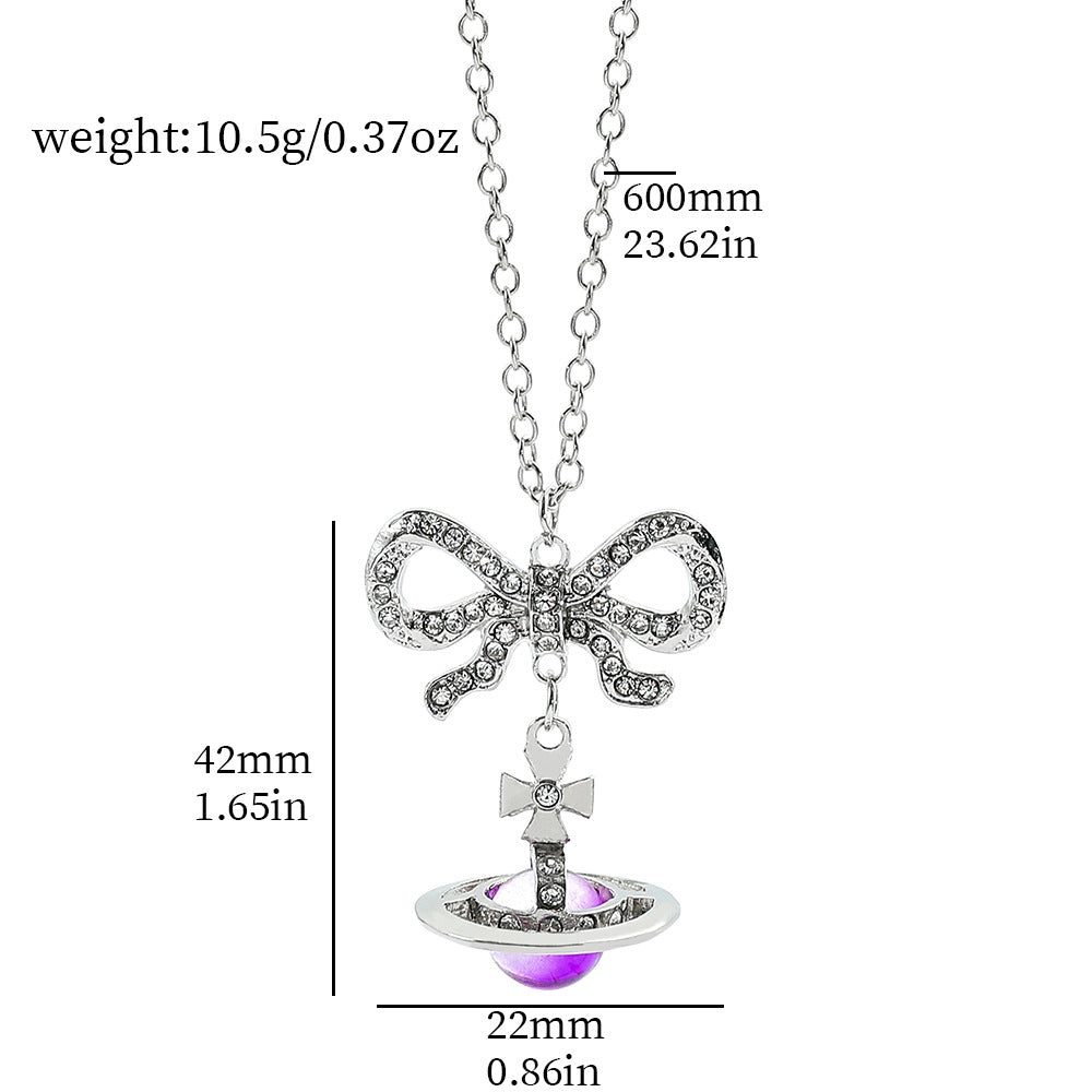 Wholesale Diamond Planet Three-dimensional Necklaces ACC-NE-Zhuox002