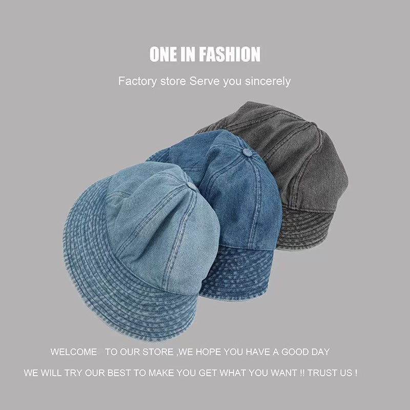 Wholesale Washed Denim Fisherman Hat Baseball Cap