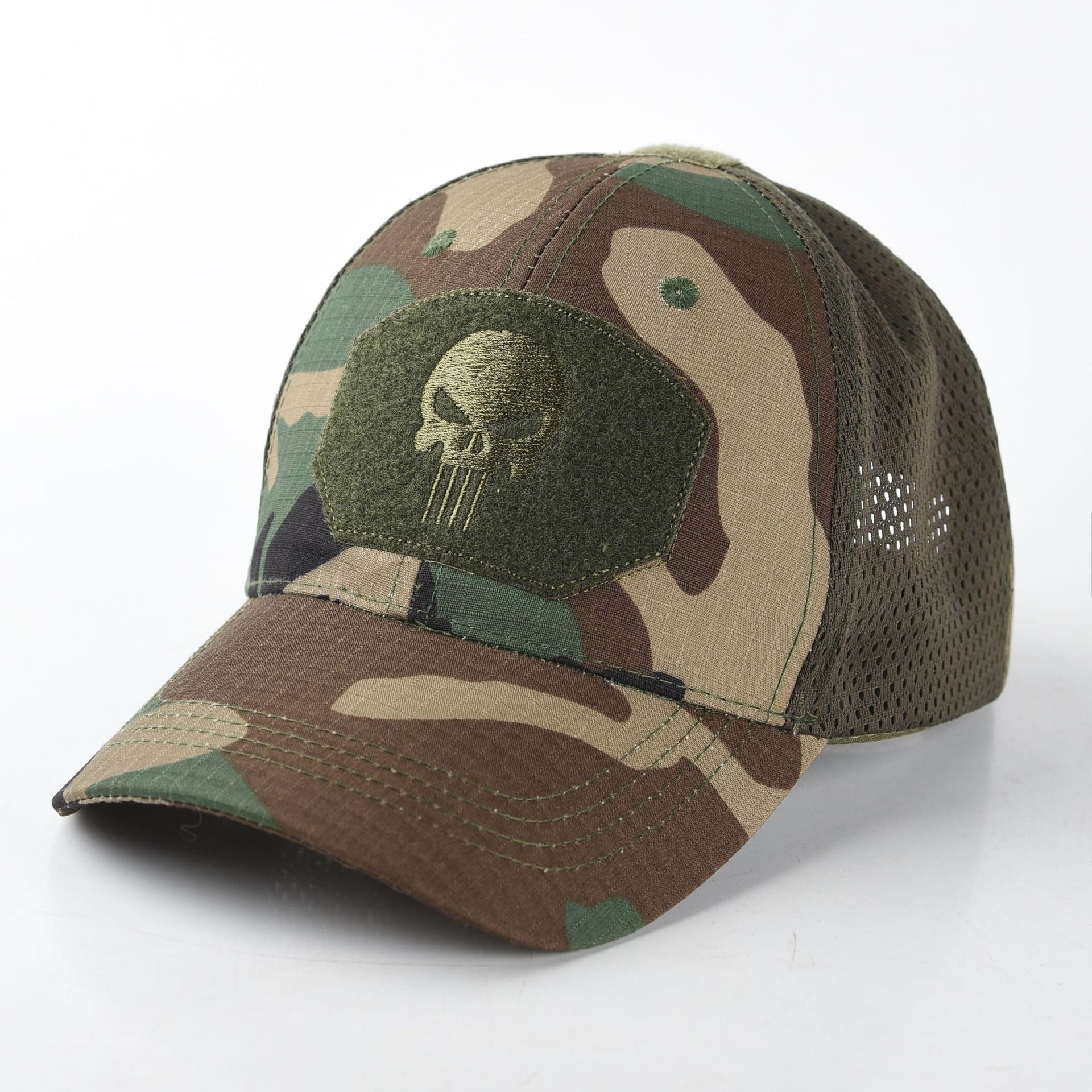 Wholesale Camouflage embroidered sun visor mesh hat