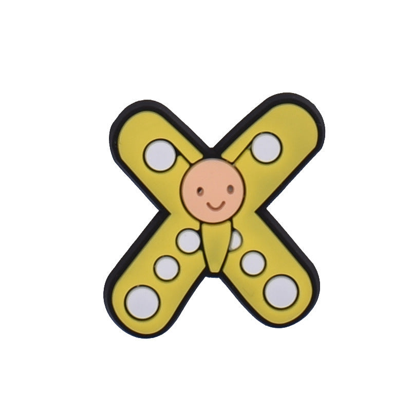 Wholesale Random 100pcs Animal Alphabet Series Shoes Accessories Shoes Charms