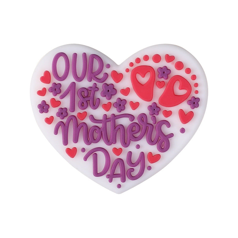 Wholesale 20pcs Mother' s Day Focal Beads DIY Bead Accessories