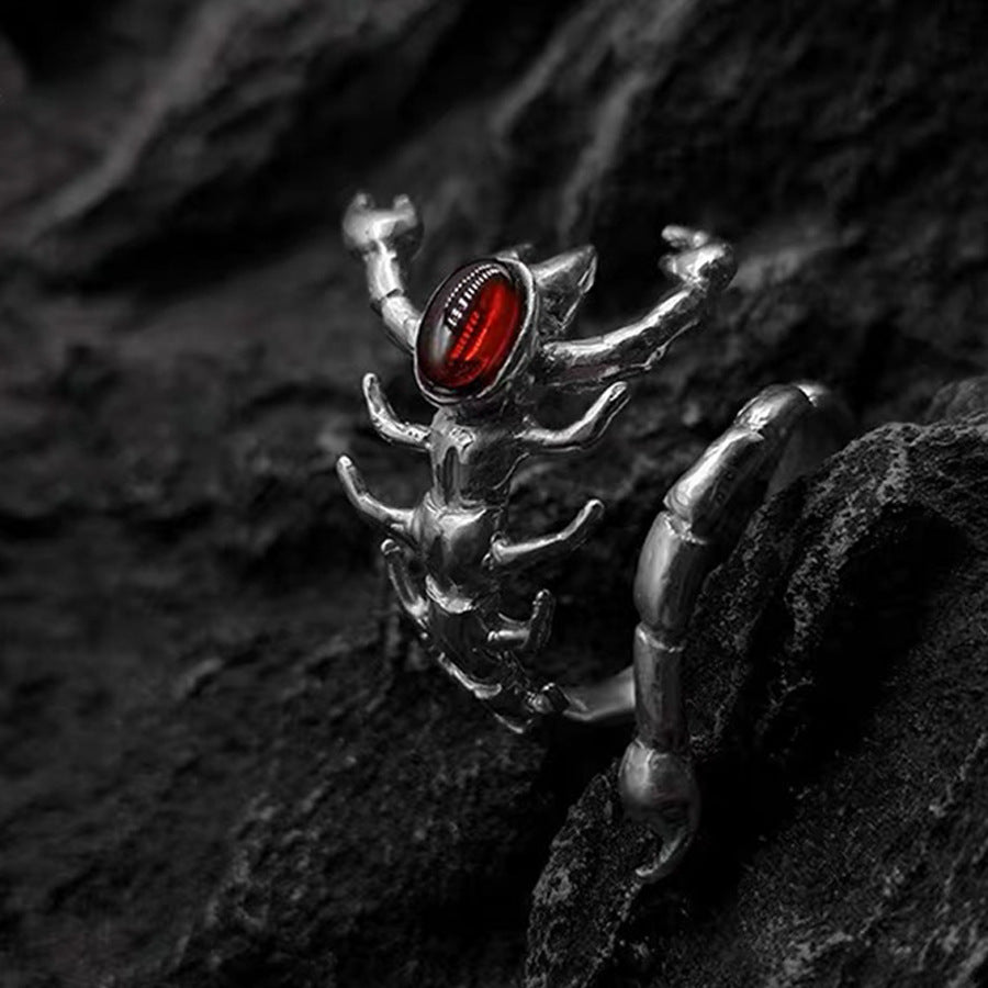 Wholesale Animal index finger ring 3D scorpion diamond ring