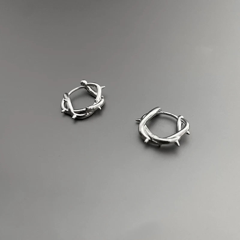 Wholesale Copper Punk n Earrings,  Unisex Hip-Hop Street Style Ear Clips,  Fashion Accessory for Everyday Wear