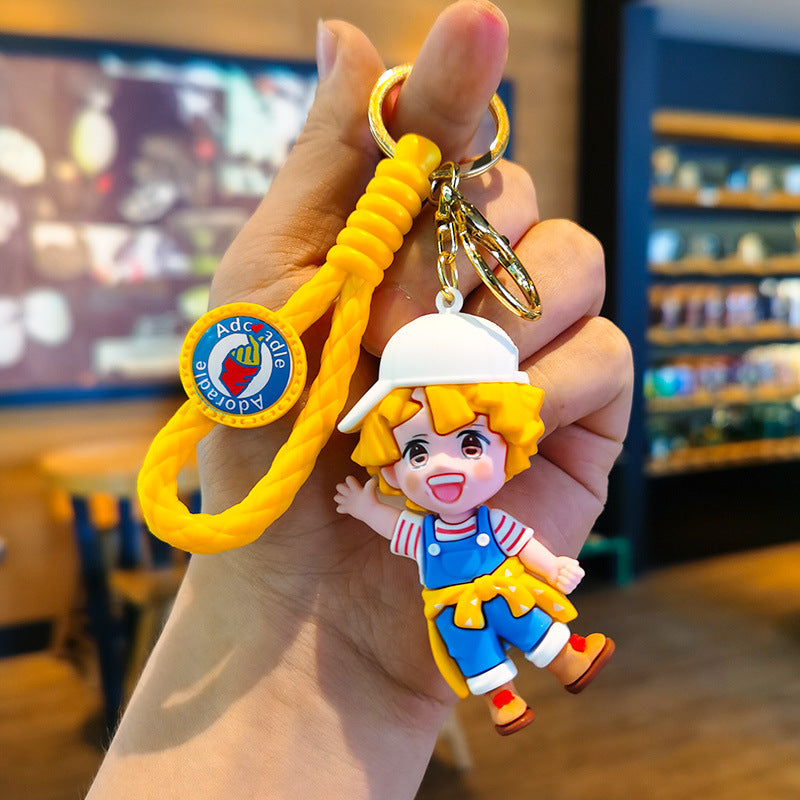 Wholesale Cartoon PVC Soft Keychain Cute Keychain ACC-KC-DingMing001