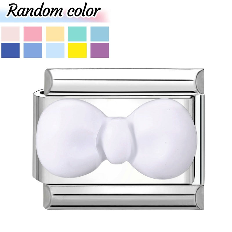 Wholesale Italian Charm Bracelet 9mm DIY Splicing Cute Cartoon Stainless Steel Composable Bracelet