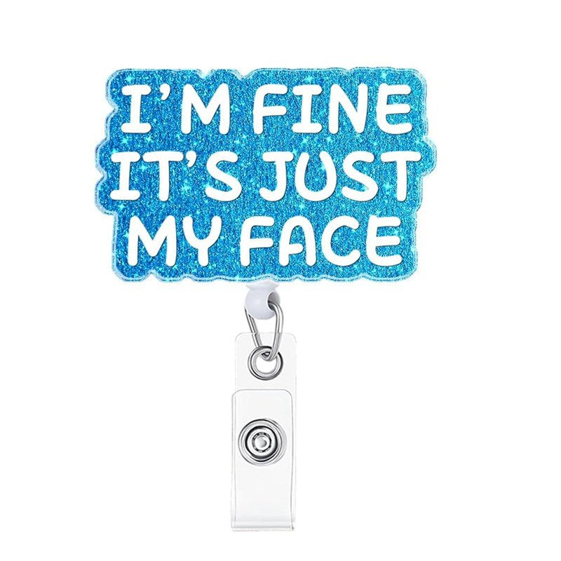 Wholesale Acrylic Glitter Heart Doctor Retractable Rotating Badge Reel Keychain ACC-KC-LingYu003