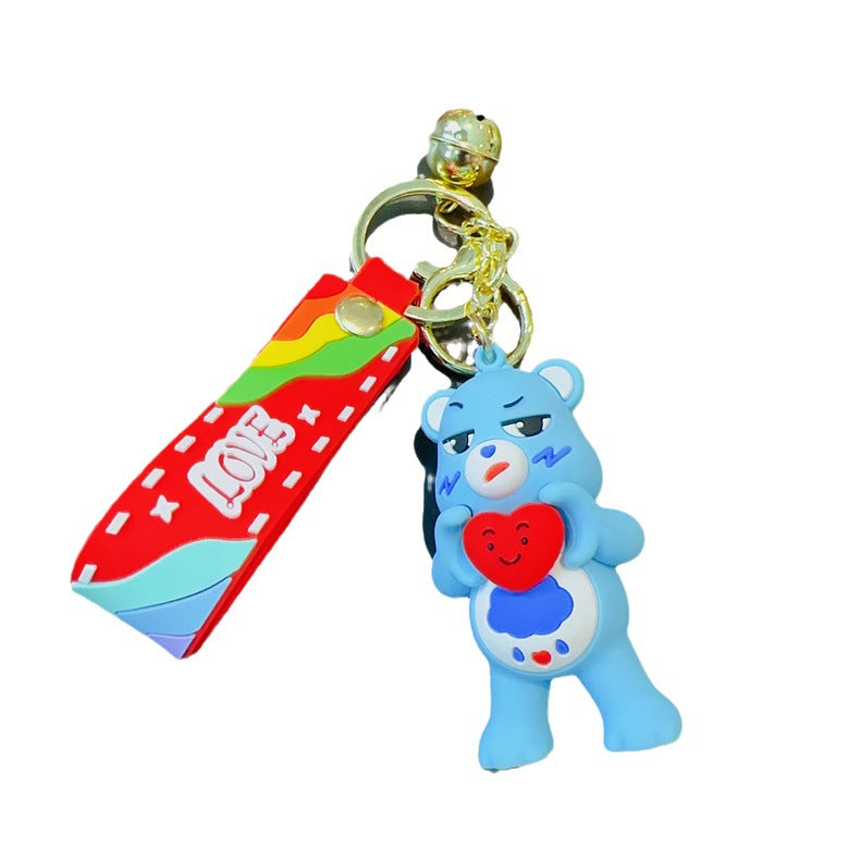 Wholesale Cartoon PVC Soft Glue Cute Keychain ACCVIP-KC-YueWei004