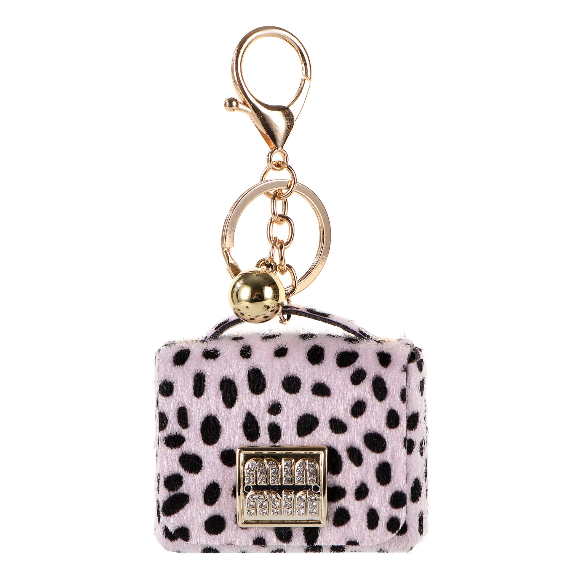 Wholesale Leopard Print Bag Keychain Pendant Leather Purse Charm For Car Key Everyday Gift Boutique Resale