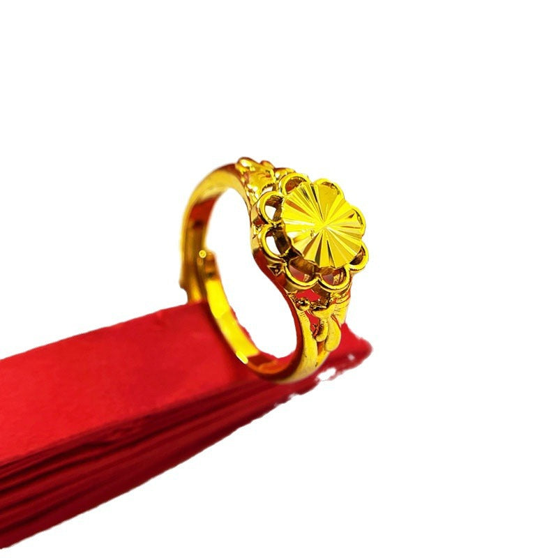 Wholesale Gold Petal Ring ACC-RS-WanXi012