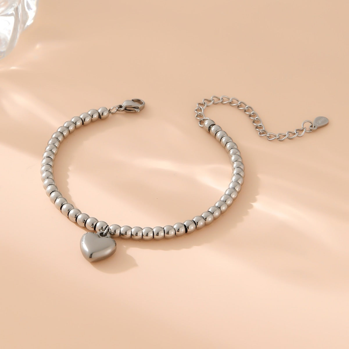 Bracelet en gros en acier inoxydable Bracelet perlé en or