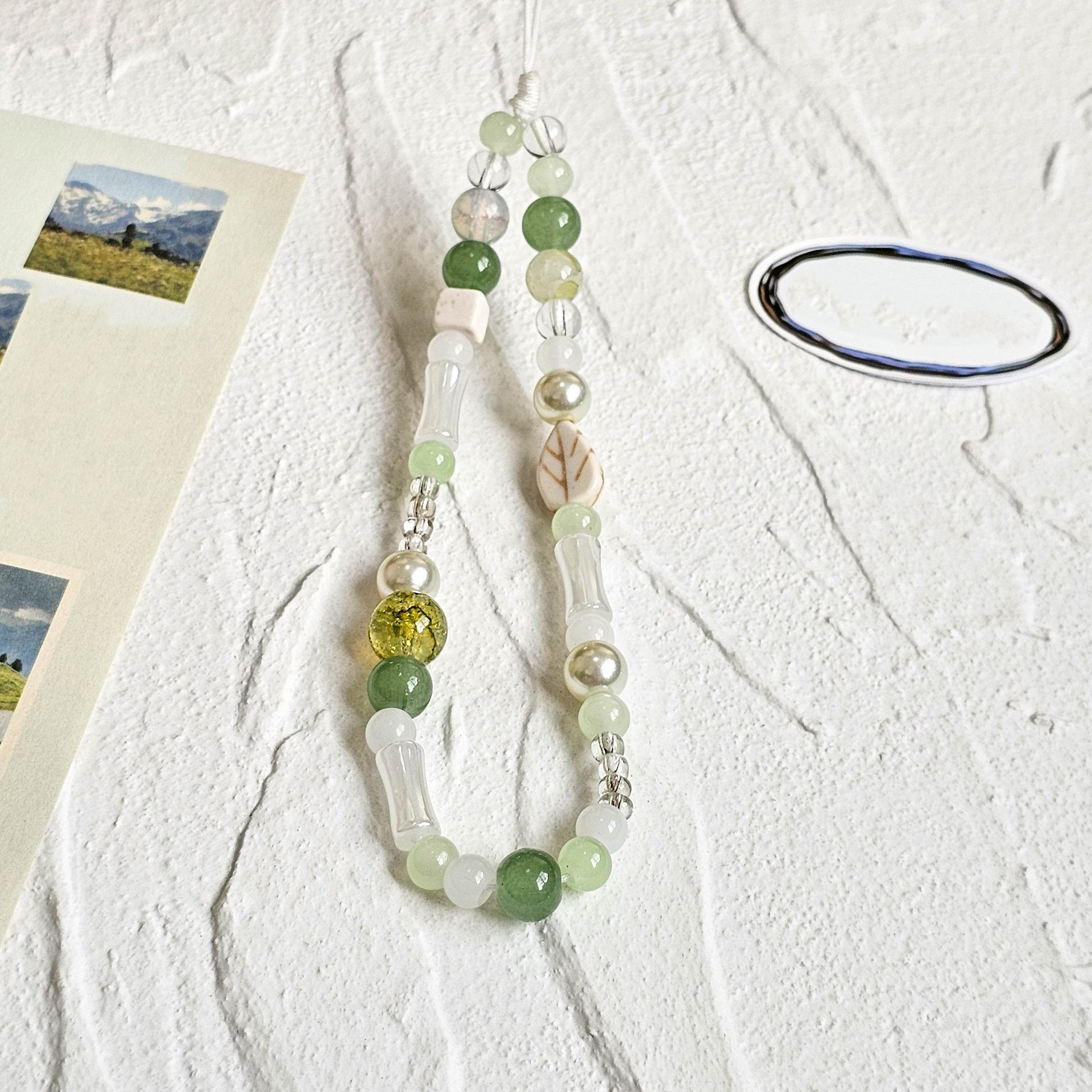 Wholesale Simple beaded lanyard keychain