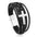 Wholesale Men's Braided Leather Magnetic Clasp Cross Alloy Bracelet