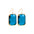 Wholesale  Color Transparent Square Zircon Earrings