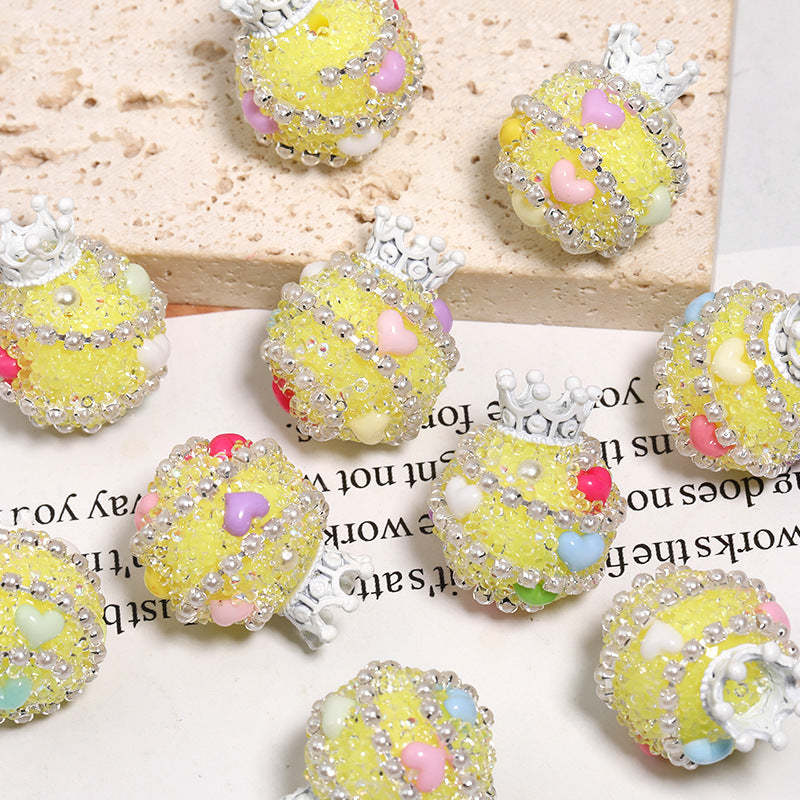 Wholesale 5pcs Crystal Beads with Straight Holes