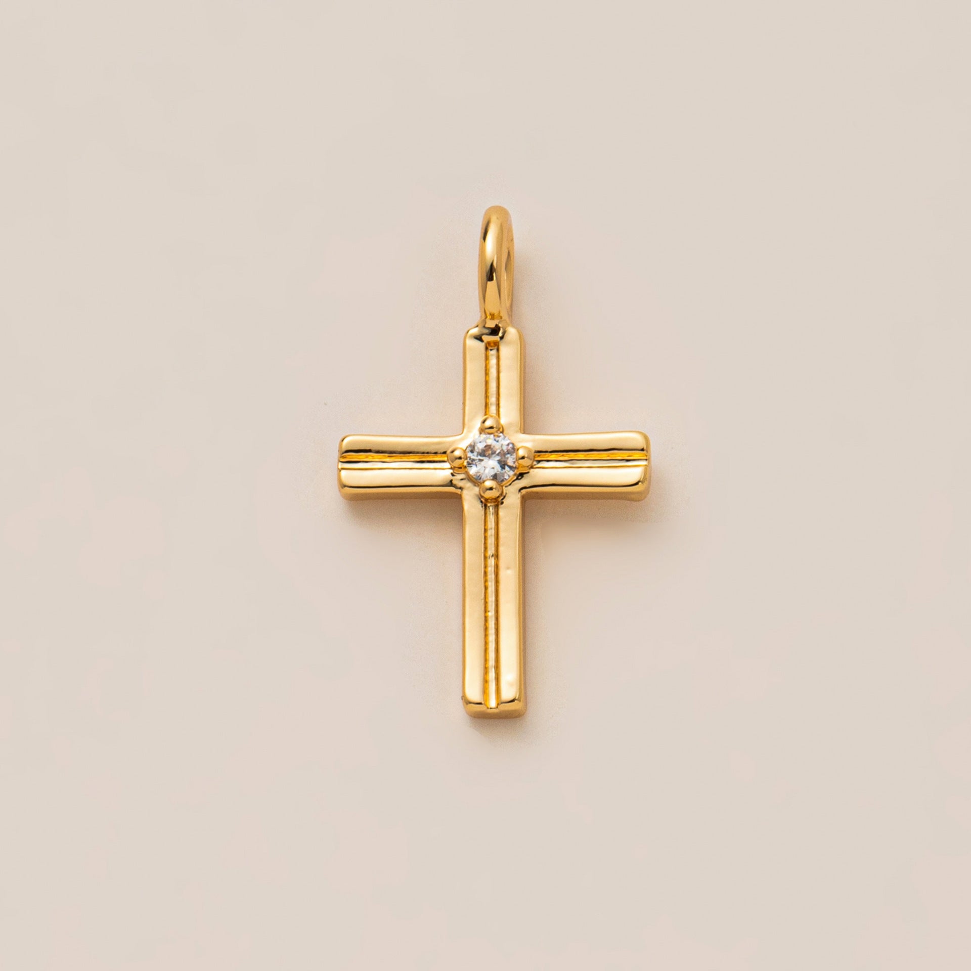 Wholesale 18K gold plated cross evil eye adjustable pendant necklace