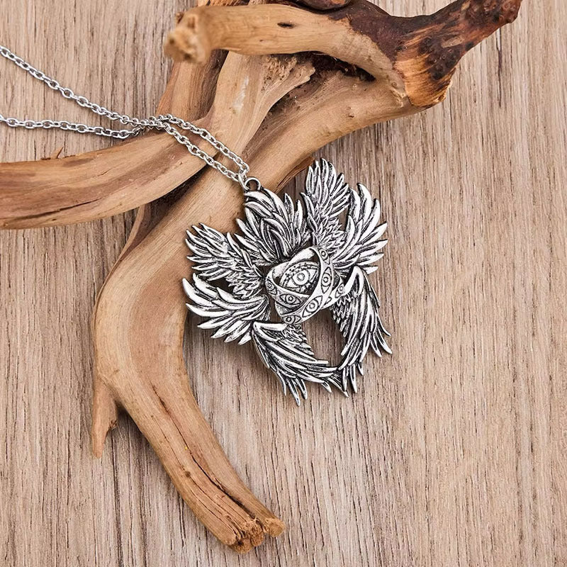 Wholesale Vintage Evil Eye Wings Necklace ACC-NE-FuSu012