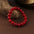 Wholesale Simple Natural Cinnabar Single Circle Bracelet