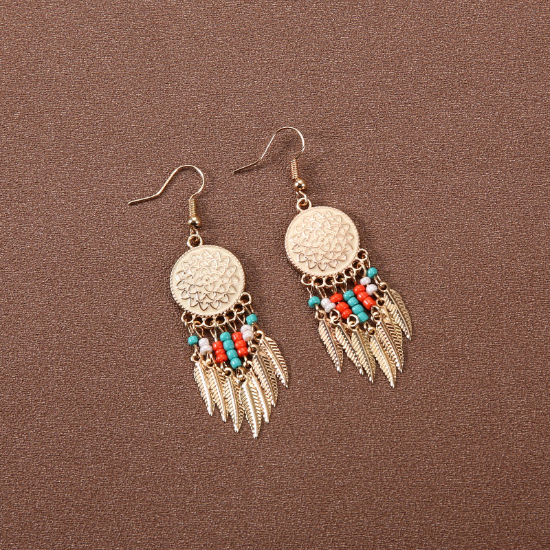 Wholesale Vintage Earrings Bohemian Long Tassel Earrings ACC-ES-Gumi003