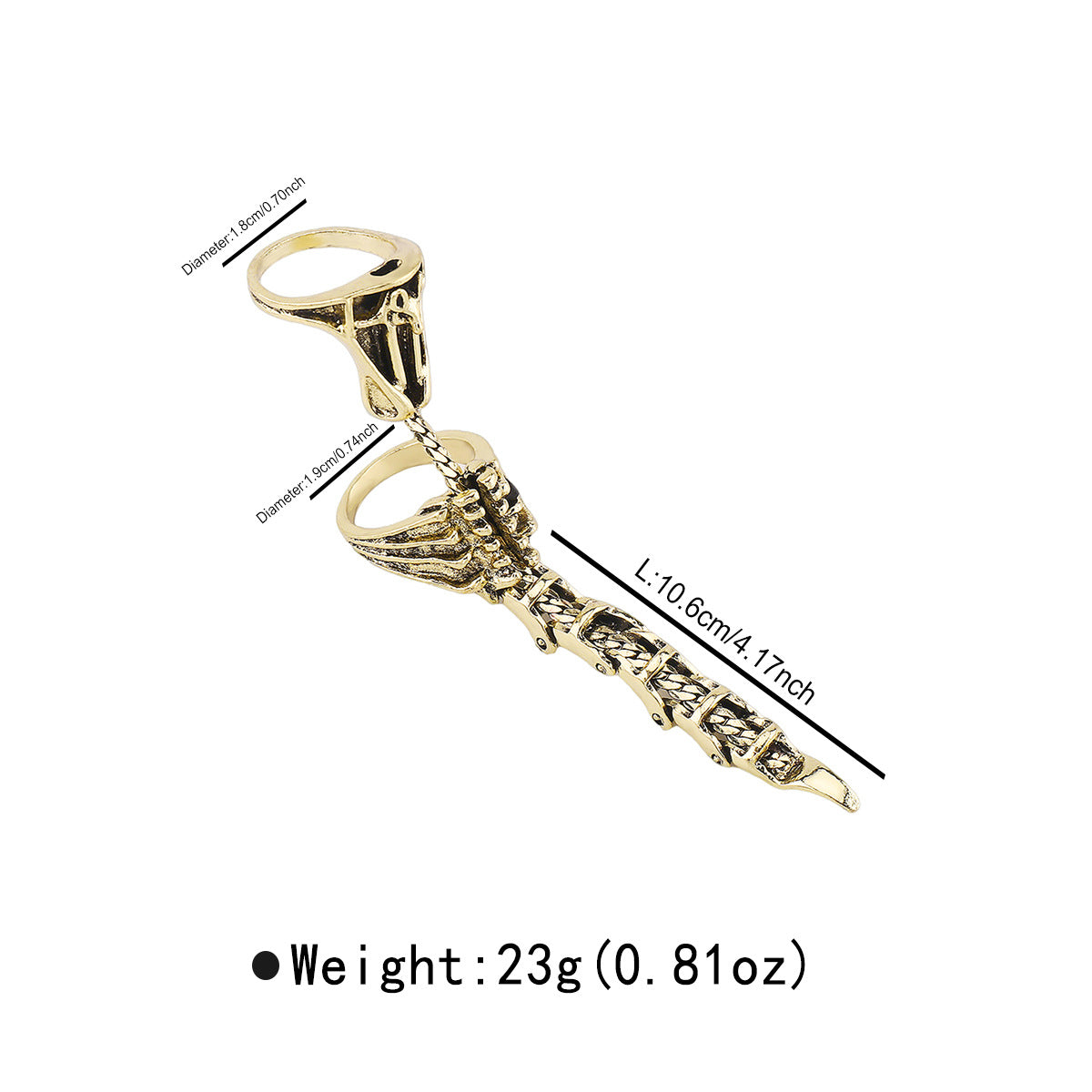 Wholesale Scorpion Adjustable Ring Exaggerated Dragon Bone Open Bold  Ring