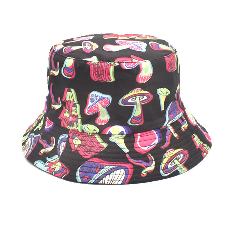 Wholesale Colorful Mushroom Pattern Bucket Hat ACC-HT-ShunMa003