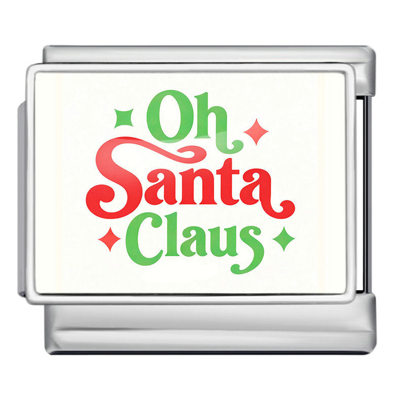 Wholesale  Italian Charm Bracelet 9mm DIY Christmas Series Picture Creative Stainless Steel Composable Bracelet