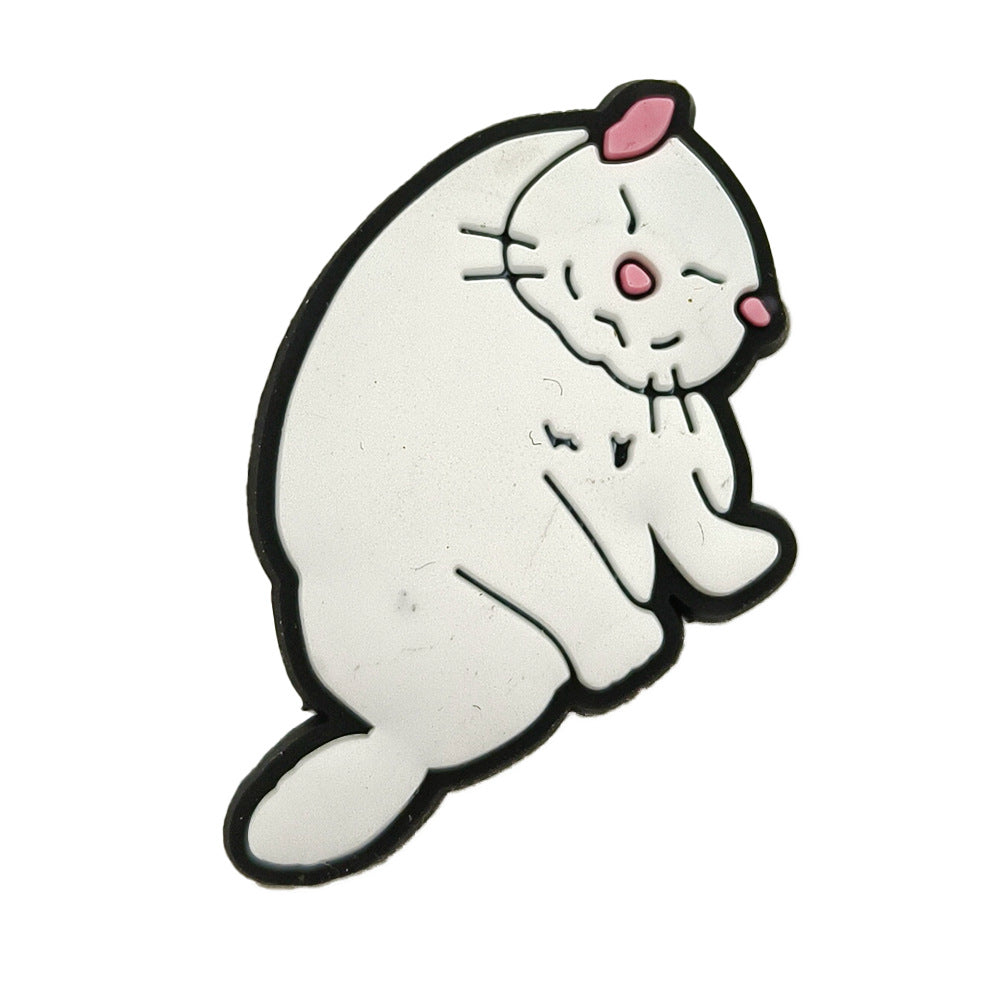 Wholesale Cute cartoon cat pattern hole shoes charms