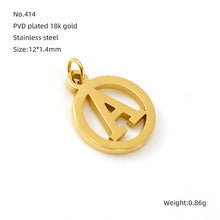 Wholesale Hollow letter Diy 26 English letter pendant