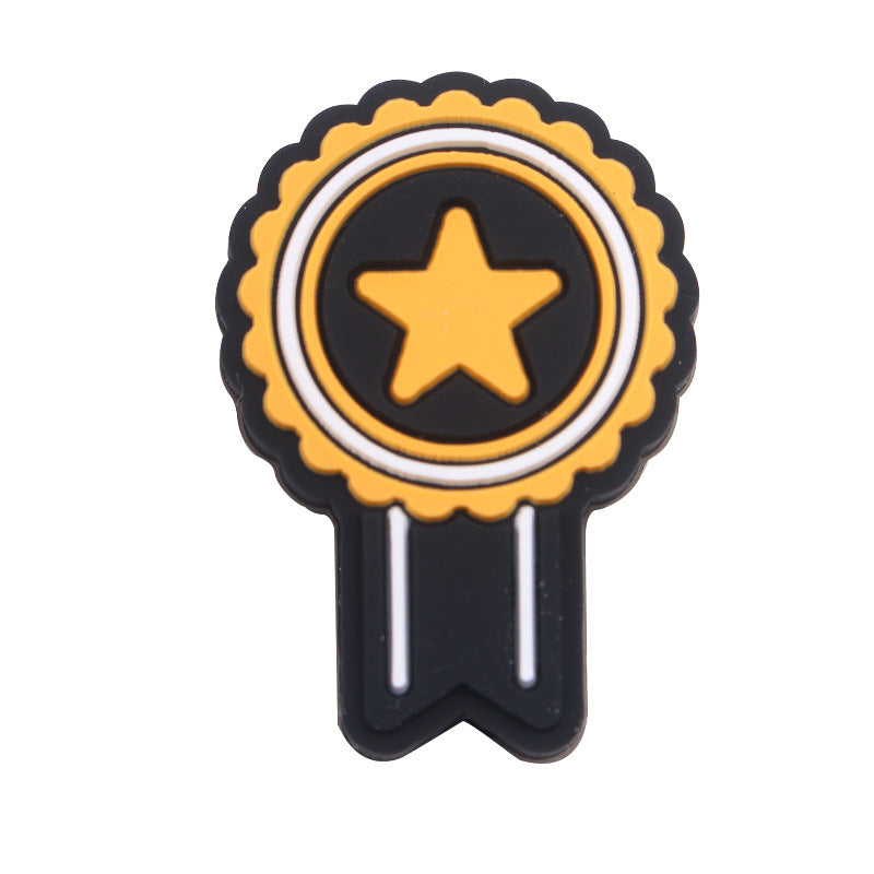 Wholesale 10pcs Graduation Season Cartoon Silicone Focus Beads DIY Beading Accessories ACC-BDS-GuangTian014