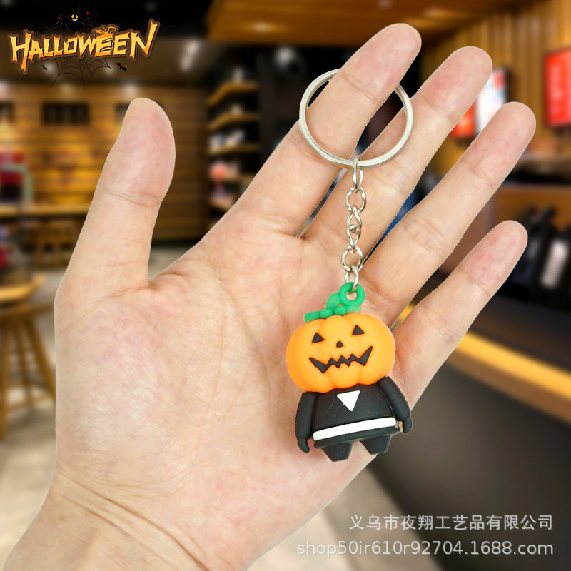 Wholesale Cartoon Halloween Pumpkin Keychains ACC-KC-Yexiang001