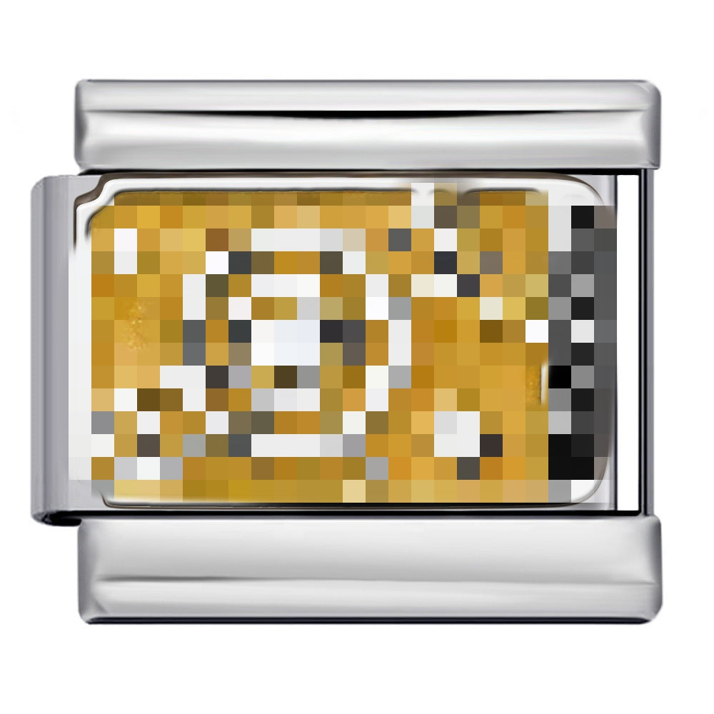 Bracciale italiano modulare all'ingrosso Nature's Secrets Treasury in acciaio al titanio