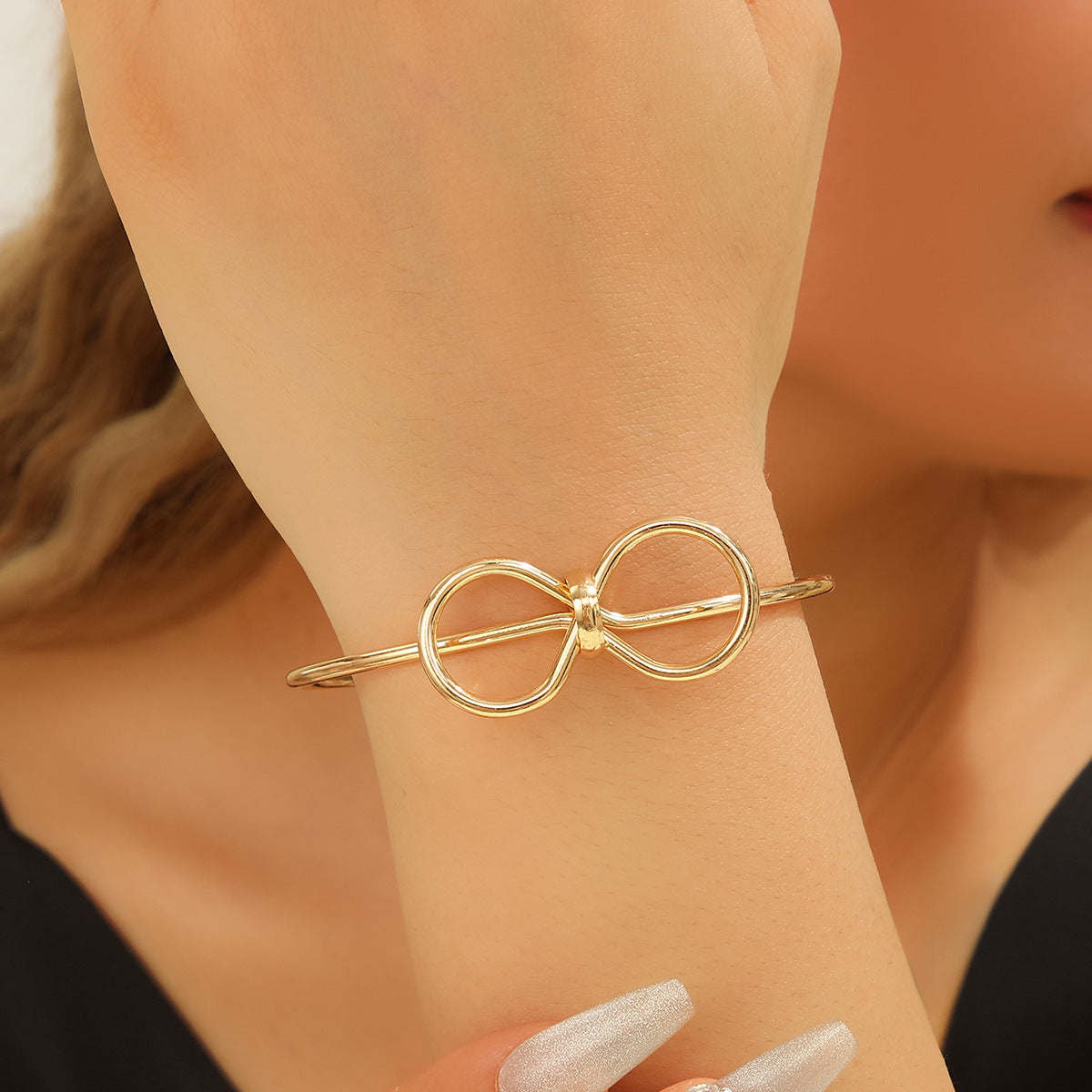 Wholesale Heart-shaped double-layered bracelet