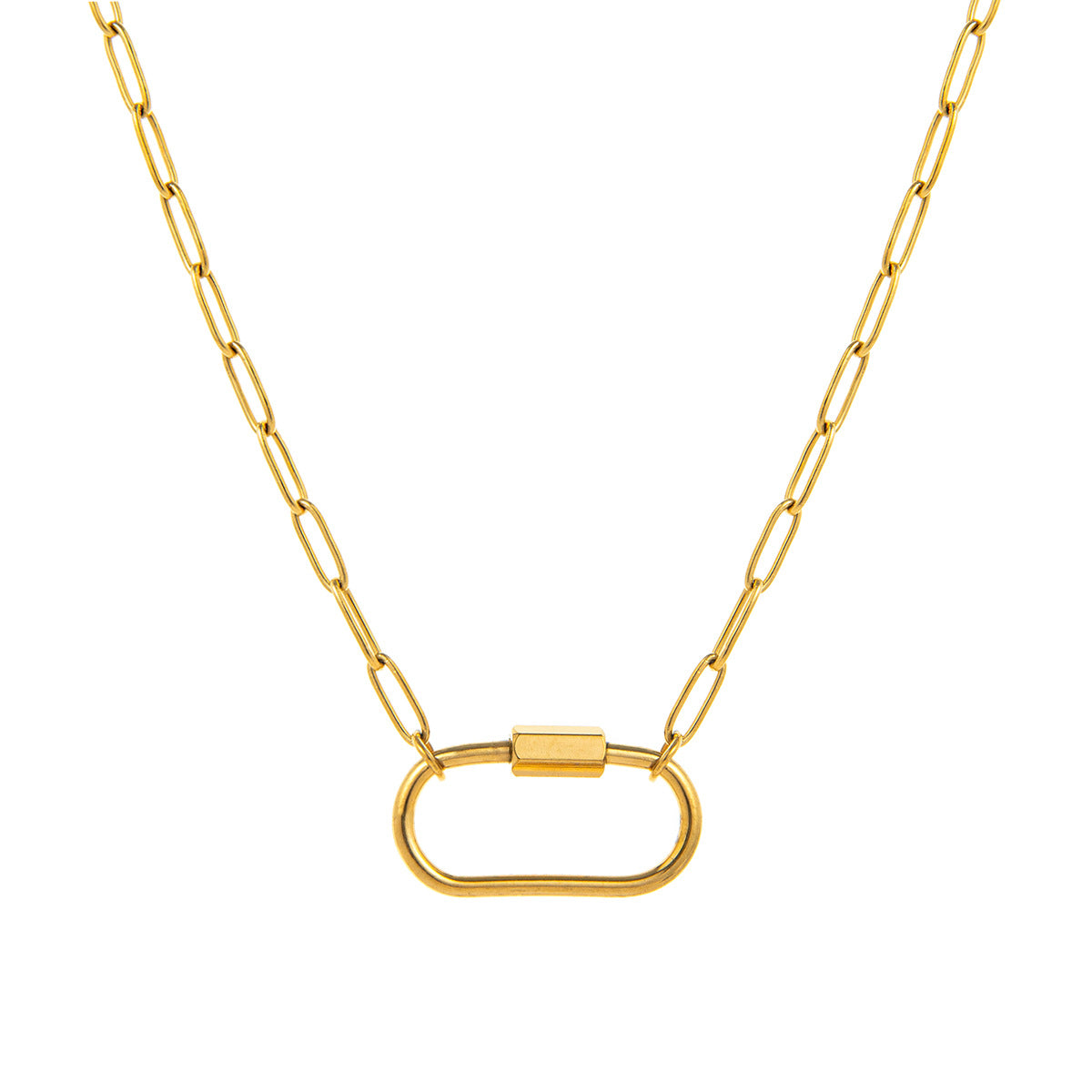 Wholesale Stainless Steel Heart Round Necklace