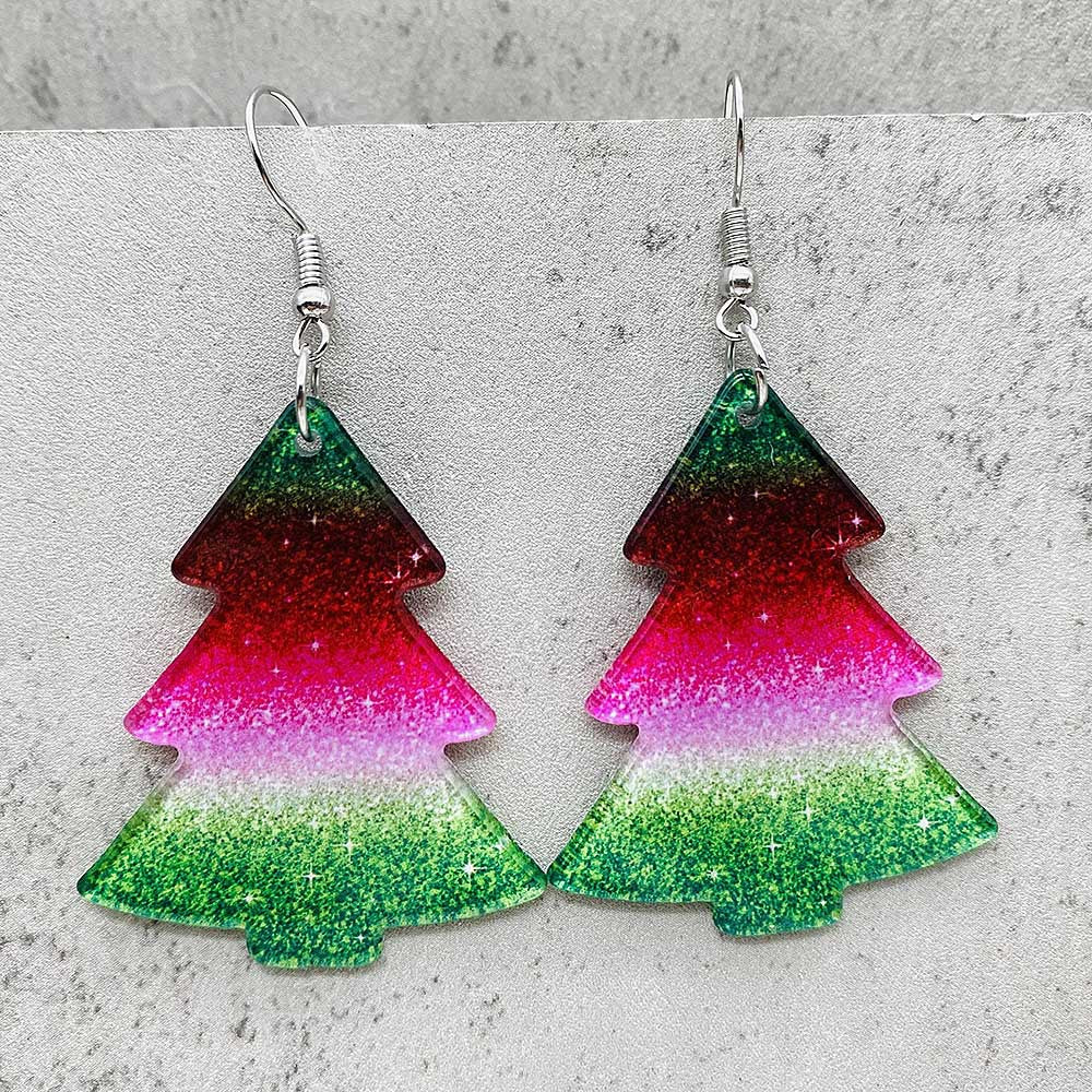 Wholesale Christmas 3D Acrylic Earrings