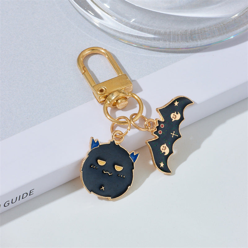 Wholesale Halloween Ghost Demon Witch Alloy Pendant Keychains ACC-KC-QingLian002
