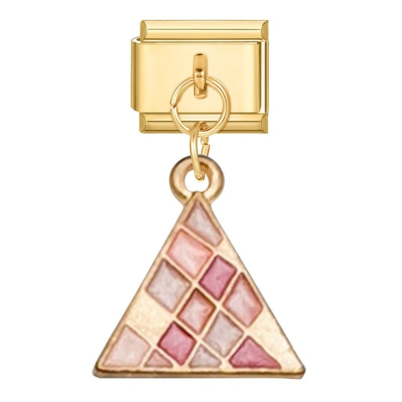 Wholesale 9mm Italian Charm Starter Bracelets DIY Pendant Single Section Creative Stainless Steel Composable Bracelet