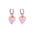 Wholesale cute colorful lovely star rabbit glaze earrings