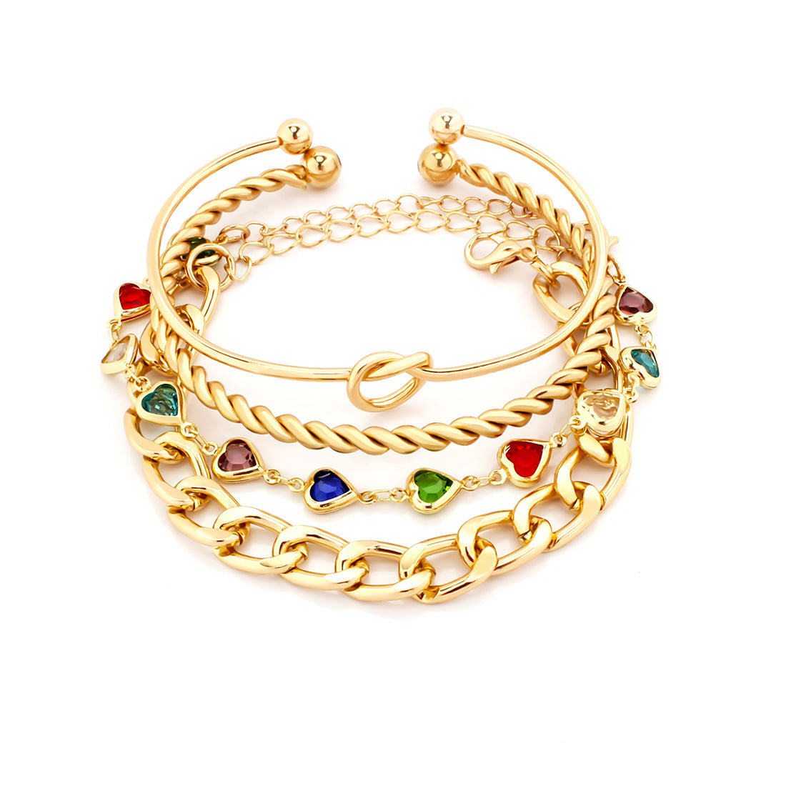 Wholesale spiral twist metal bracelet