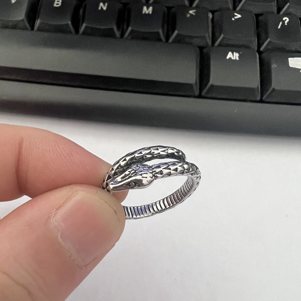 Wholesale  S925 silver snake ring  snake ring